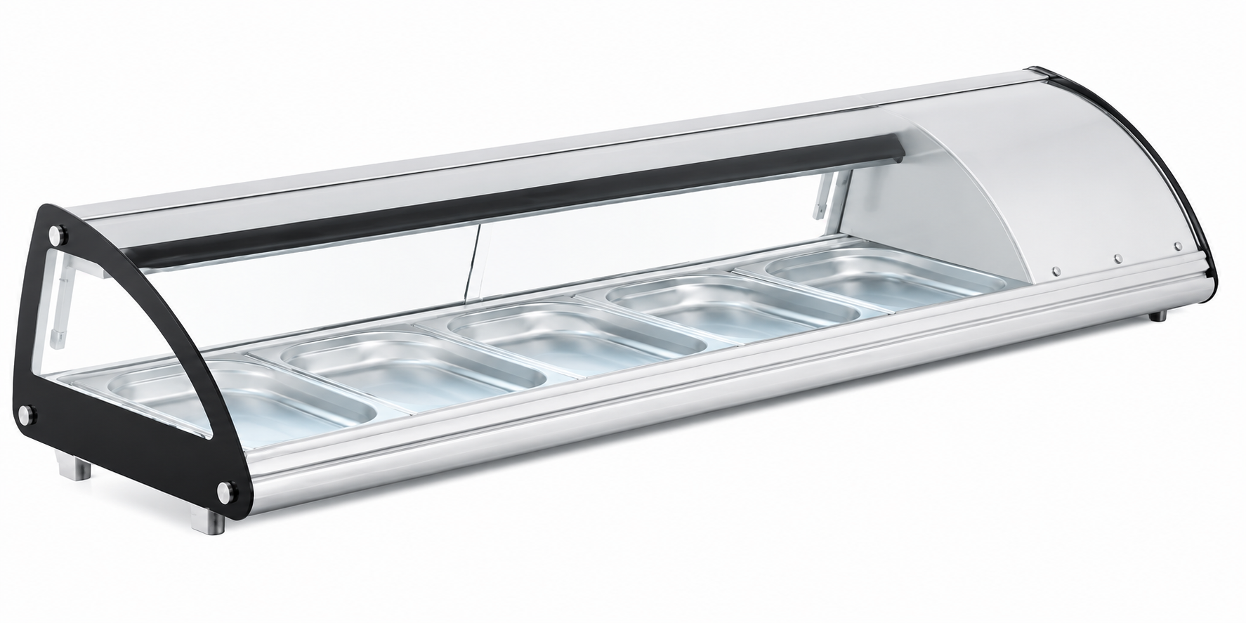 SUSHI SHOWCASE 103 LTS 175 CM – 5 DEPOSITOS DE 1/2