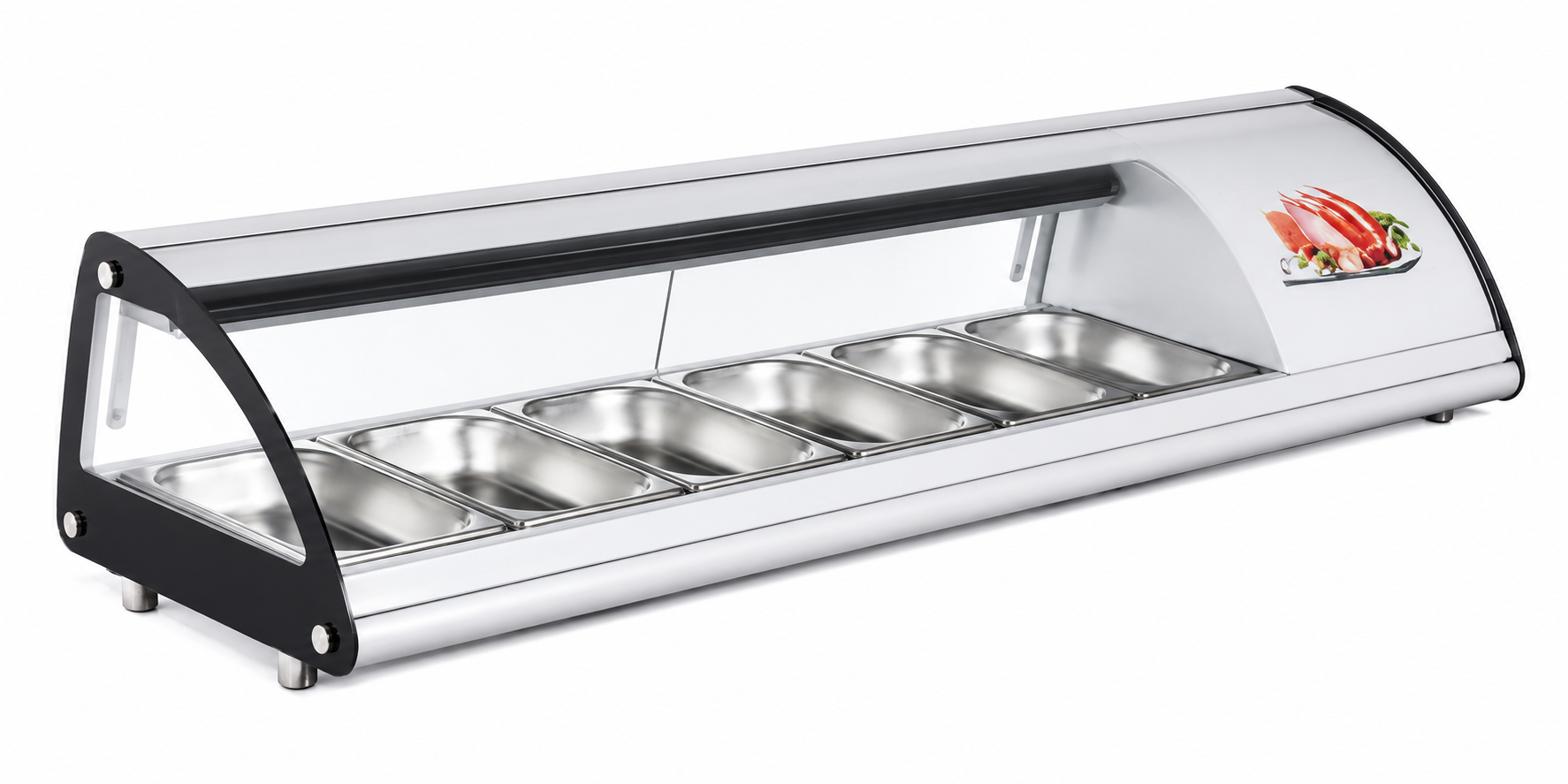 SUSHI SHOWCASE 83 LITROS 150CM – 6 DEPOSITOS DE 1/3